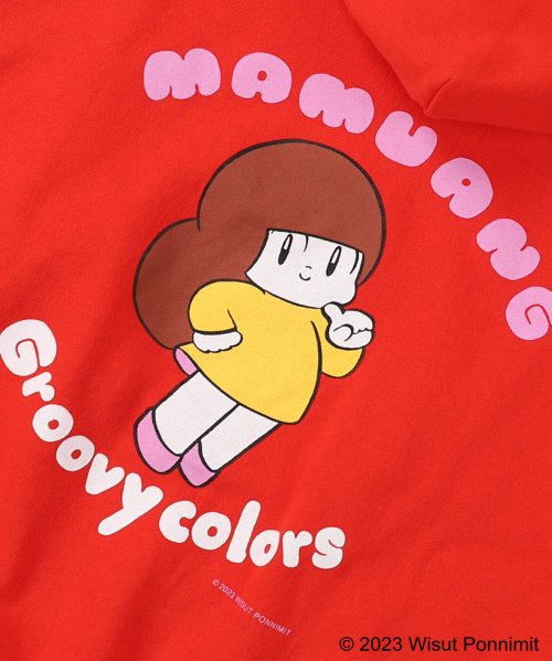 GROOVY COLORS(グルービーカラーズ)/裏毛 マムアン US パーカー/img13