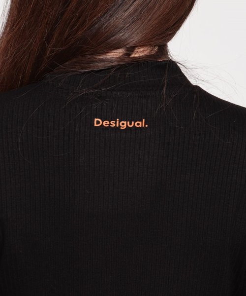 Desigual(デシグアル)/花柄 リブ編みTシャツ/img04