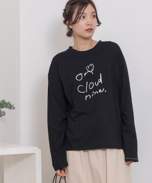 POU DOU DOU(プードゥドゥ)/on cloud nine発泡プリントロンTee/img09