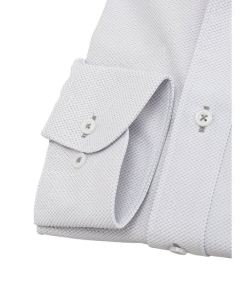 TAKA-Q(タカキュー)/ノーアイロンストレッチ スタンダードフィット ボタンダウン長袖ニットシャツ シャツ メンズ ワイシャツ ビジネス ノーアイロン yシャツ ビジネスシャツ 形態安/img02