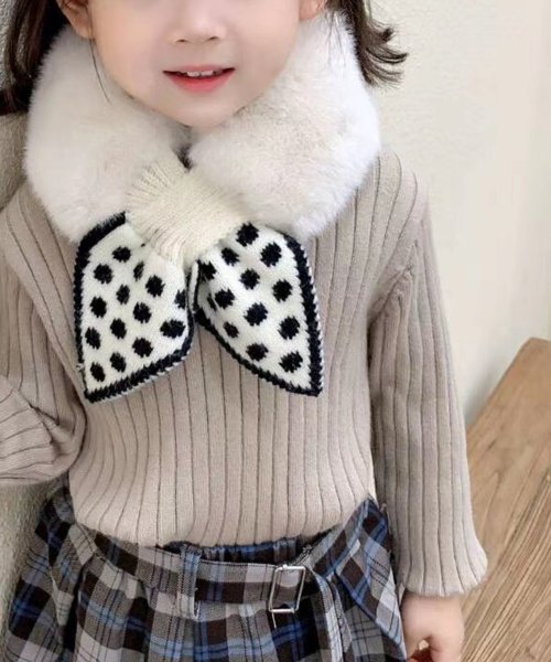 aimoha(aimoha（アイモハ）)/【aimoha－KIDS－】韓国子供服　フェイクファー　ミニマフラー/img06
