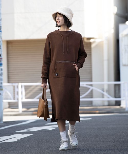 S'more(スモア)/【 S'more / Double pocket sweatshirt dress 】裏起毛スウェットワンピース/img05