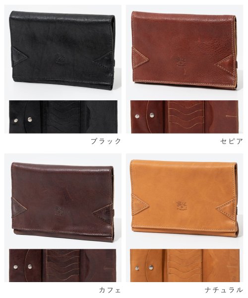 IL BISONTE(イルビゾンテ)/イル ビゾンテ IL BISONTE SMW002 PO0001 三つ折り財布 Medium Wallet Classic メンズ レディース 財布 レザー ウ/img02