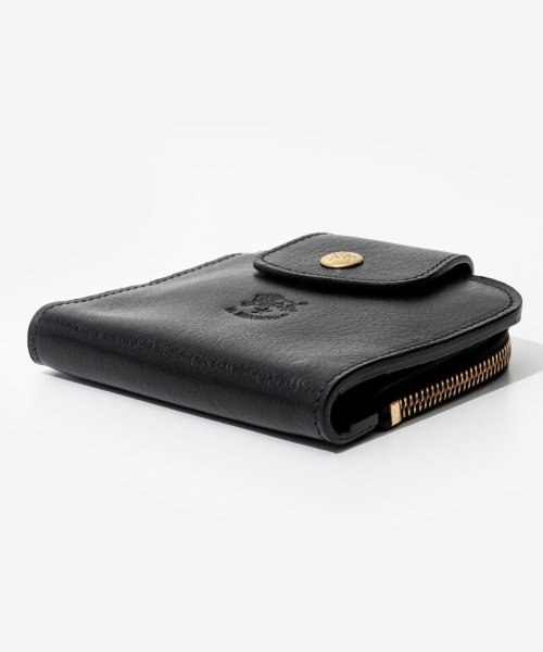 IL BISONTE(イルビゾンテ)/イル ビゾンテ IL BISONTE SMW175 PV0005 二つ折り財布 Medium Wallet Acero メンズ レディース 財布 ミディアム 小/img05