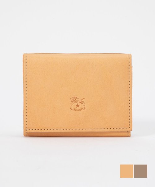 IL BISONTE(イルビゾンテ)/イル ビゾンテ IL BISONTE SMW036 PV0005 三つ折り財布 Medium Wallet Classic メンズ レディース 財布 レザー 本/img01