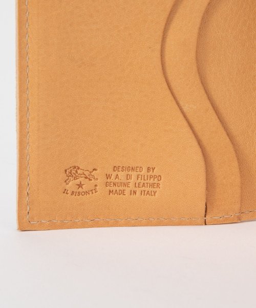 IL BISONTE(イルビゾンテ)/イル ビゾンテ IL BISONTE SMW036 PV0005 三つ折り財布 Medium Wallet Classic メンズ レディース 財布 レザー 本/img09