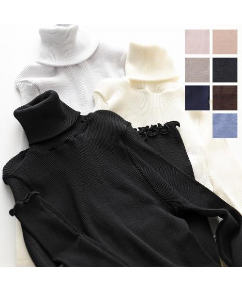 Oscalito タートルネック ハイネック 長袖ニット 3438 Oscalito タートルネック ハイネック 長袖ニット