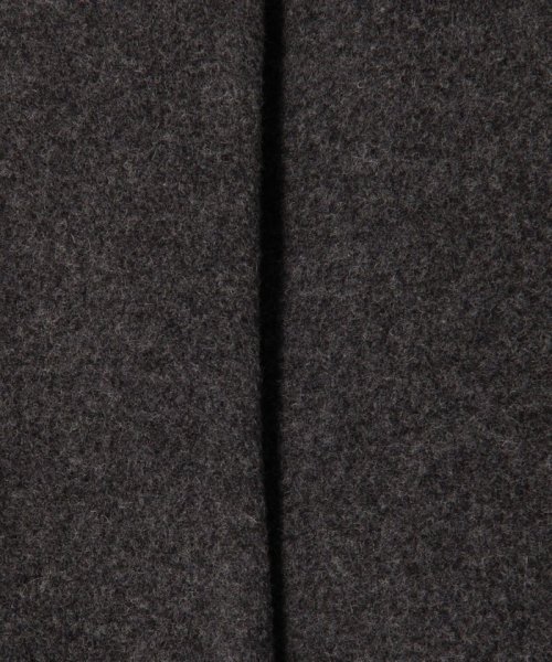 ウールナイロンベロア コクーンコート 