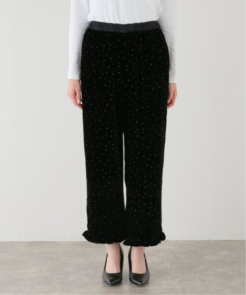 【ne Quittez pas(ヌキテパ)】VELVET FRILL PANTS フリルパンツ Quittez ヌキテパ ne pas