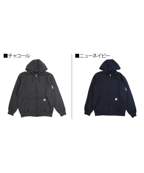 Carhartt(カーハート)/カーハート carhartt パーカー スウェット メンズ ジップ 裏起毛 MIDWEIGHT HOODED ZIP FRONT SWEAT ネイビー グレー /img06