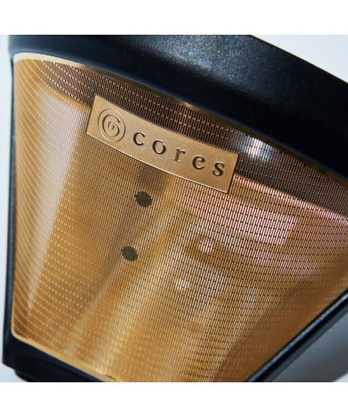 Cores(コレス)/ cores コレス コーヒードリッパー ゴールド フィルター ペーパーレス フィルター不要 ステンレス 純金メッキ GOLD FILTER C286BK/img04