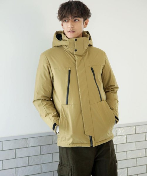 「西川ダウン(R)」フードデタッチャブルMATSUMIダウン 西川ダウン シリーズの定番モデル MATSUMI スタンドネックブルゾンとしてもお楽しみいただけるデザイン