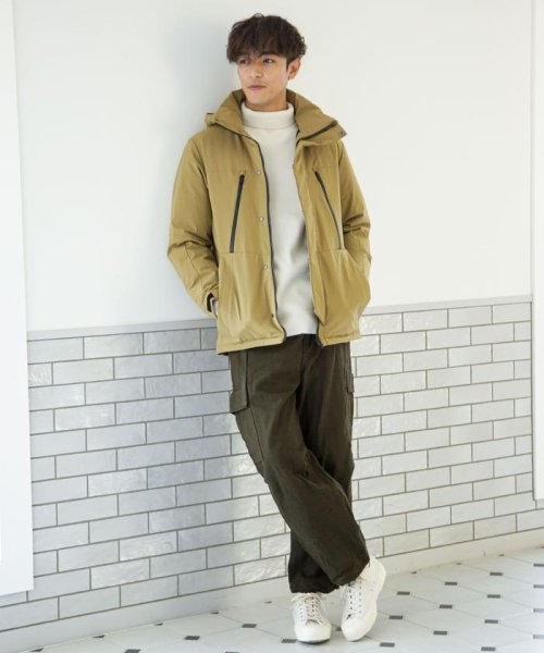 「西川ダウン(R)」フードデタッチャブルMATSUMIダウン 西川ダウン シリーズの定番モデル MATSUMI スタンドネックブルゾンとしてもお楽しみいただけるデザイン