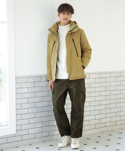 「西川ダウン(R)」フードデタッチャブルMATSUMIダウン 西川ダウン シリーズの定番モデル MATSUMI スタンドネックブルゾンとしてもお楽しみいただけるデザイン