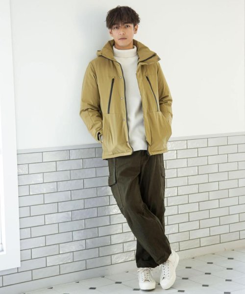 「西川ダウン(R)」フードデタッチャブルMATSUMIダウン 西川ダウン シリーズの定番モデル MATSUMI スタンドネックブルゾンとしてもお楽しみいただけるデザイン