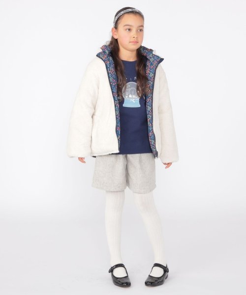 SHIPS KIDS(シップスキッズ)/SHIPS KIDS:140～150cm /〈撥水/手洗い可能〉ガールズ ボア リバーシブル ジャケット/img15