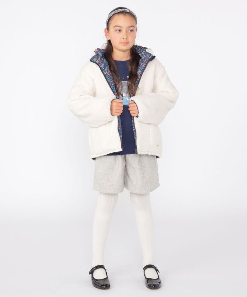 SHIPS KIDS(シップスキッズ)/SHIPS KIDS:140～150cm /〈撥水/手洗い可能〉ガールズ ボア リバーシブル ジャケット/img17