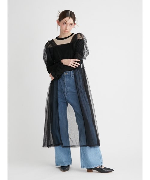 ハイウエストデニムパンツ 予めご了承ください