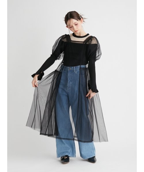 ハイウエストデニムパンツ 予めご了承ください