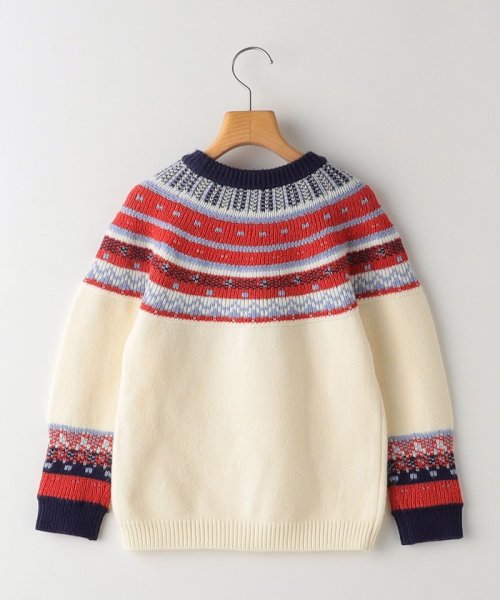 SHIPS KIDS(シップスキッズ)/SHIPS KIDS:145～160cm /〈手洗い可能〉ノルディック シルキー ジャカード ニット/img10