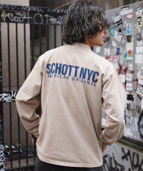 Schott(ショット)/直営限定/LS T－SHIRT SCHOTT NYC/ロングTシャツ ショット ニューヨーク/img16