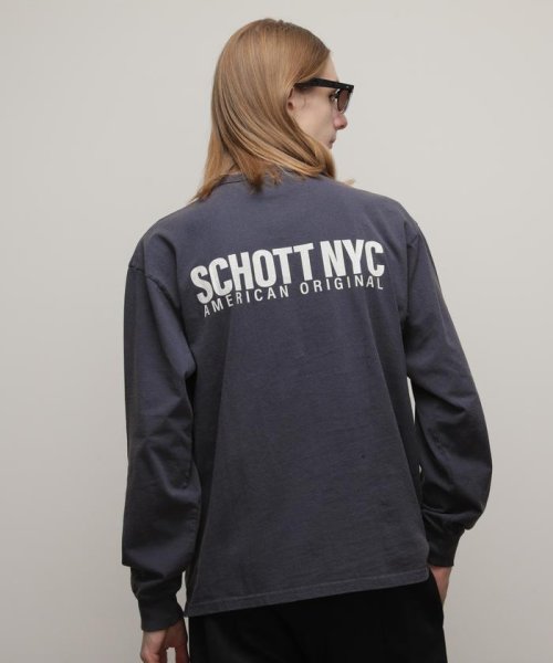 Schott(ショット)/直営限定/LS T－SHIRT SCHOTT NYC/ロングTシャツ ショット ニューヨーク/img21