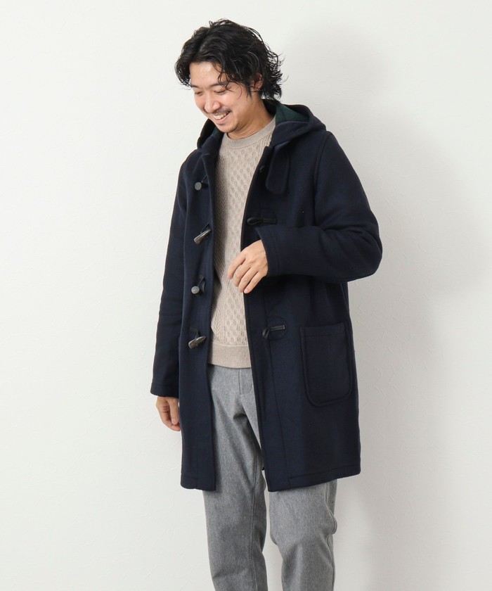 ちーさま専用⭐LONDON TRADITION ロングダッフル 英国製ロングダッフルコート A38 Mid Grey グレー×チェック