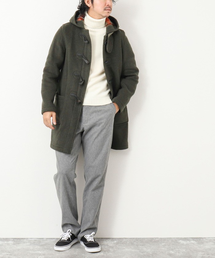 極美品★着丈110cm★ロンドントラディション ダッフルコート フード グレー ロンドントラディション LONDON TRADITION ダッフルコート （Lt Grey