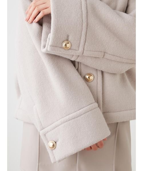 ミドルジャケットコート 予めご了承ください