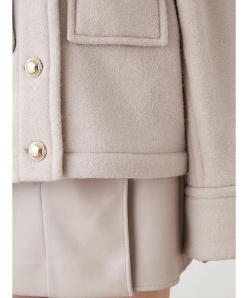 ミドルジャケットコート 予めご了承ください