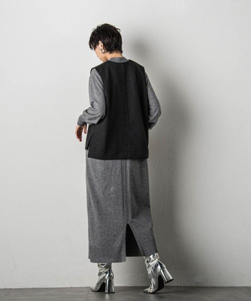 MAYSON GREY(メイソングレイ)/ベストセットハイネックニットワンピース≪手洗い可能≫/img05