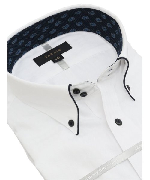 TAKA-Q(タカキュー)/形態安定 スタンダードフィット ドゥエボタンダウン長袖シャツ シャツ メンズ ワイシャツ ビジネス ノーアイロン yシャツ ビジネスシャツ 形態安定/img01