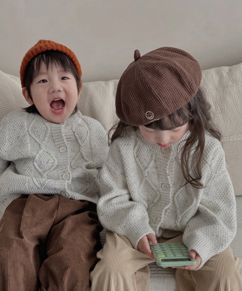 aimoha(aimoha（アイモハ）)/【aimoha－KIDS－】韓国子供服　かわいい編みカーディガン/img02