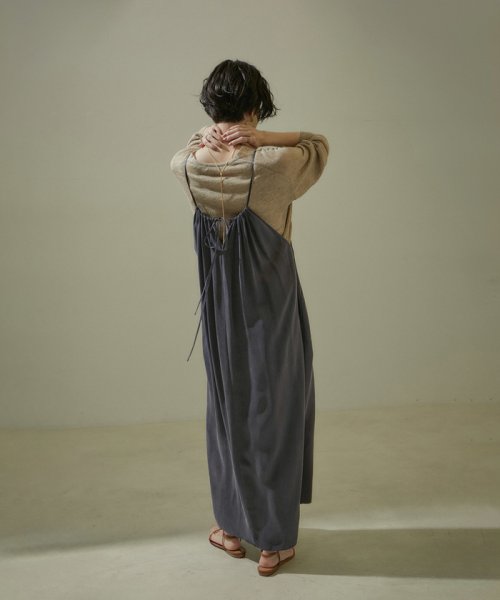 サロン　アダム　エ　ロペ(サロン　アダム　エ　ロペ)/[24SS]GENTLE SILK2WAYキャミワンピース【セットアップ対応】/img06