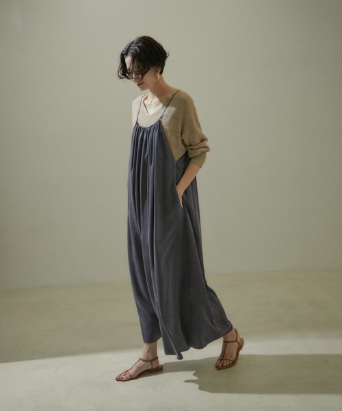 サロン　アダム　エ　ロペ(サロン　アダム　エ　ロペ)/[24SS]GENTLE SILK2WAYキャミワンピース【セットアップ対応】/img08