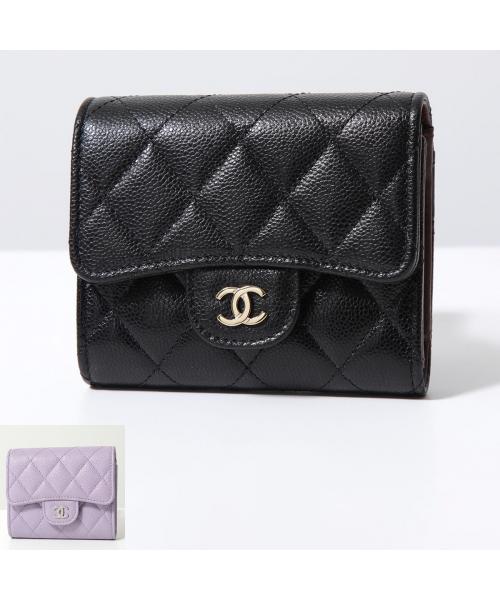 CHANEL 二つ折り財布 AP0229 MATELASSE マトラッセ