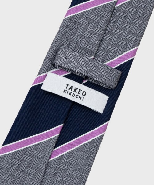 【縁起の良いネクタイ】矢絣ストライプ　シルクネクタイ 