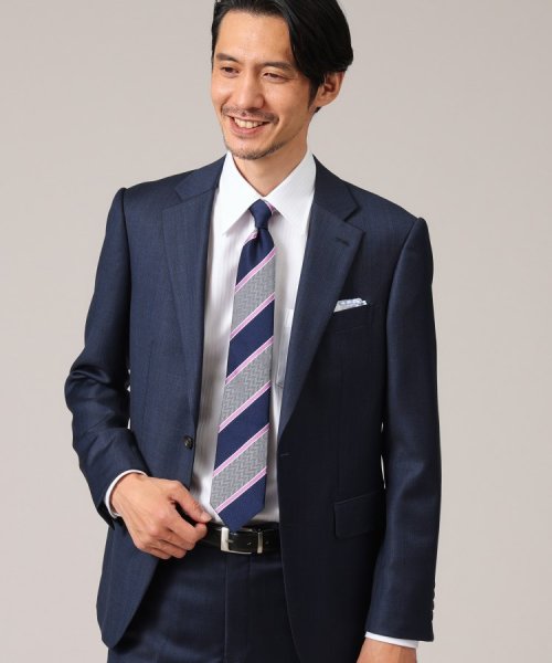 【縁起の良いネクタイ】矢絣ストライプ　シルクネクタイ 