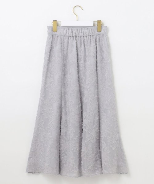 any SiS L(エニスィス（大きいサイズ）)/【洗える】フェザーフラワージャカード スカート/img09