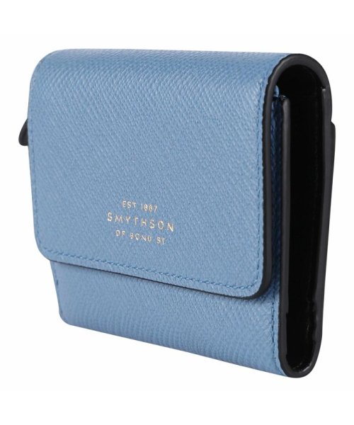 SMYTHSON(スマイソン)/スマイソン SMYTHSON 財布 三つ折り ミニ財布 パナマ コンパクト メンズ レディース PANAMA COMPACT PRS ブラック ネイビー ベージ/img02