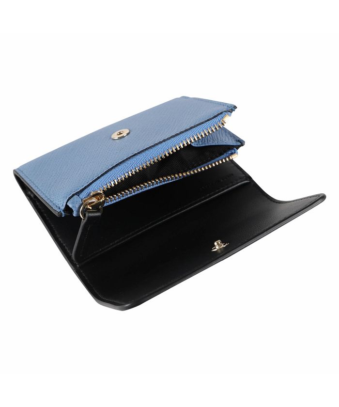 SMYTHSON Panama 二つ折りカードケース 名刺入れ ネイビーレザー SMYTHSON Panama 二つ折りカードケース 名刺入れ ネイビーレザー