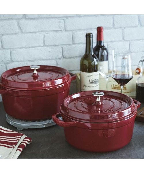 ストウブ STAUB 鍋 ラウンド ホーロー鍋 ピコ ココット 2.2L 20cm IH対応 蓋付き PICO COCOTTE ワイン レッド ロイヤルブルー 雑貨・インテリア 生活雑貨・インテリア K1566884511(12012円)