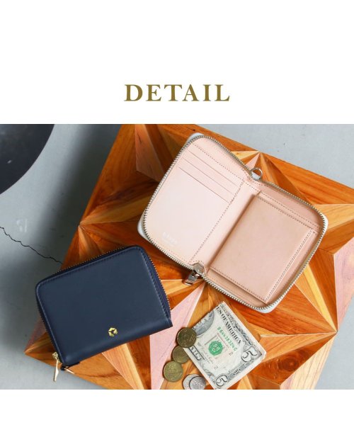 G1990(ジーイチキュウキュウゼロ)/財布 G1990 Solace ソレス ROUND ZIP FOLDED WALLET FRACTALE CALTUS 二つ折り財布 レザー B01003－02/img05