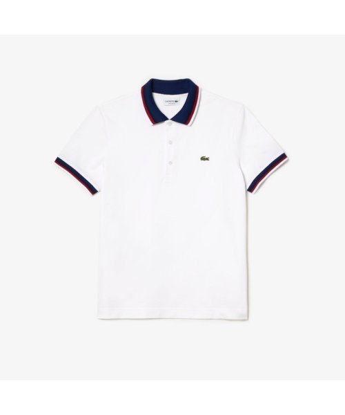 LACOSTE Mens(ラコステ　メンズ)/配色ボーダーリブニット鹿の子地ポロシャツ/img14