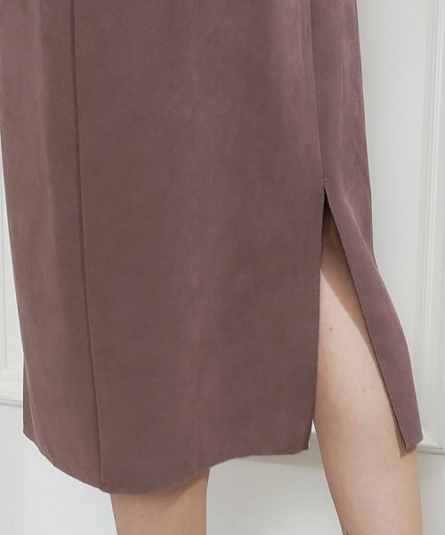 Couture Brooch(クチュールブローチ)/【オフィス・通勤にも】フェイクスエードダンボールスカート/img49