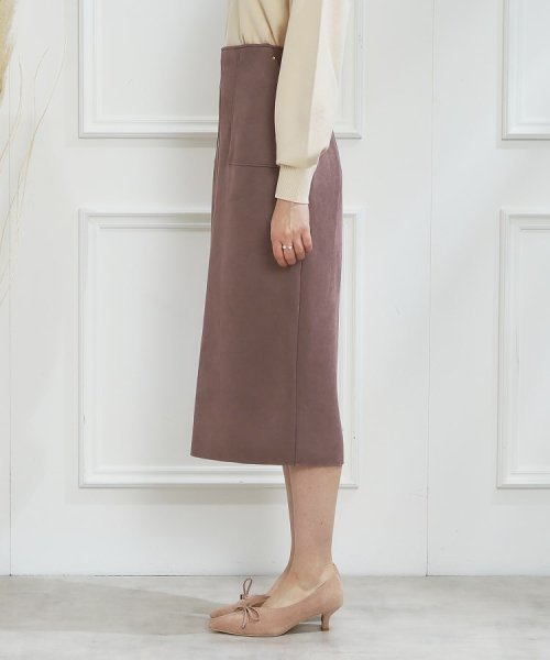 Couture Brooch(クチュールブローチ)/【オフィス・通勤にも】フェイクスエードダンボールスカート/img51