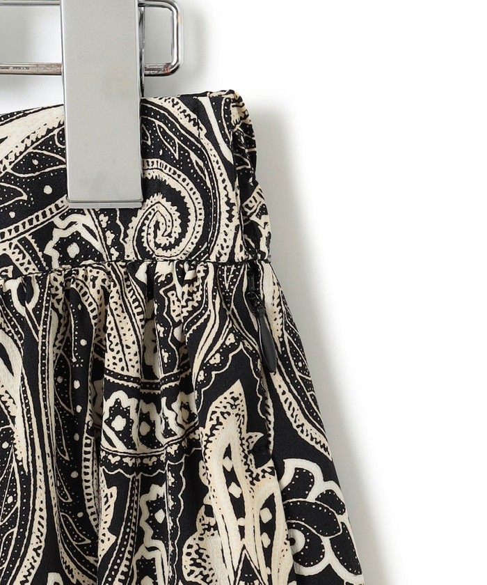 洗える】フレンチペイズリーデシン ティアードスカート(505653509