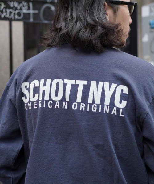 Schott(ショット)/直営限定/LS T－SHIRT SCHOTT NYC/ロングTシャツ ショット ニューヨーク/img27