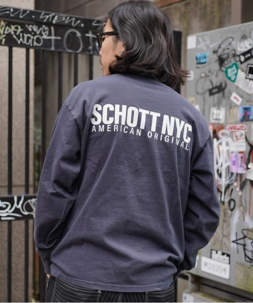 Schott(ショット)/直営限定/LS T－SHIRT SCHOTT NYC/ロングTシャツ ショット ニューヨーク/img28