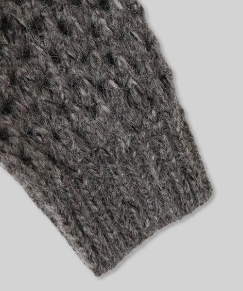 【Audrey and John Wad】ミックスヤーンローゲージメッシュニット 